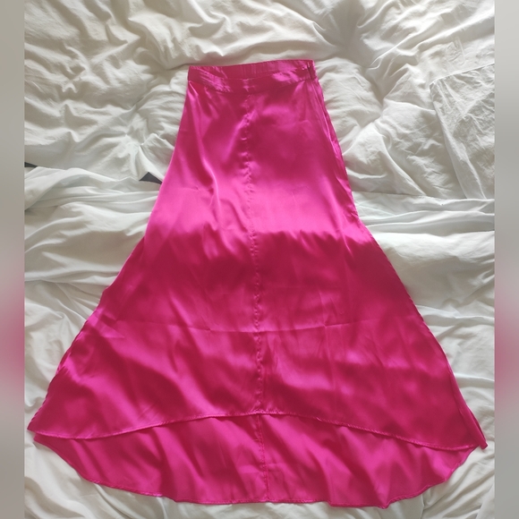 Reclaimed Vintage inspired New skirt in satin - Picture 7 of 7